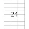 TopStick 8706 -tulostustarrat, 24-osainen, 70 x 37 mm
