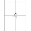 Herma Etiketter TopStick 105x148,5 mm hvid - (100 ark x 4 stk.)