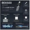 TP-Link Archer TBE400U BE6500 Tri-Band Wi-Fi 7 Mini Wireless USB Adapteris