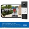 TP-LINK | Video Doorbell Camera | Tapo D210 | 3 MP | 1.18mm/F1.8 | IP65 | H.264 | Micro SD, Max. 512