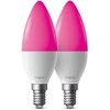 TP-Link Tapo L430C (2 vnt. pakuotė) išmanioji WiFi reguliuojamo ryškumo LED lemputė (spalvota, 2500K-6500K, 470lm, 2.4GHz, E14)