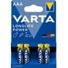 Varta Longlife Power šarminė baterija, 4 vnt AAA (LR03) baterijos