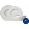Villeroy &amp; Boch Manufacture Rock -astiasarja, 6-osainen, valkoinen