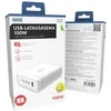 Wave 100 W USB-latausasema, 3x USB-C + 1x USB-A, valkoinen