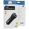 Wave automobilinis įkroviklis, su dviem USB jungtimis, 3,1 A