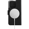 Dėklas Wave BookCase -suojakotelo, MagSafe-yhteensopiva, iPhone 15 Pro, musta