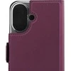 Dėklas Wave BookCase -suojakotelo, MagSafe-yhteensopiva, Apple iPhone 16, Smoky Sangria