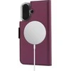 Dėklas Wave BookCase -suojakotelo, MagSafe-yhteensopiva, Apple iPhone 16, Smoky Sangria