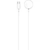 Apple Wave Qi smartwatch charging cable with magnet, Apple Watch, baltas/sidabrinis
