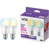 Signify WiZ Baltas Lampe E27 Tunable 60W matt Zweierpack