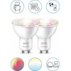 Signify WiZ Baltas &amp; Color GU10 Tunable 60W Glass Two Pack