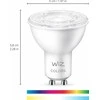 Signify WiZ Baltas &amp; Color GU10 Tunable 60W Glass Two Pack