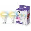Signify WiZ Baltas GU10 Tunable 60W Glas Zweierpack