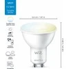 Signify WiZ Baltas GU10 Tunable 60W Glas Zweierpack