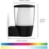 Sieninis lauko šviestuvas WiZ Smart WiFi 8,5 W | 2700–5000 K (RGB)