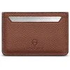 Woolnut Leather Card Holder -korttikotelo, konjakki
