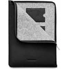 Woolnut Leather Folio -suojatasku 13/14 MacBook, musta