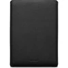 Woolnut Leather Sleeve -suojatasku 16 MacBook Pro, musta