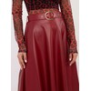 Bordo spalvos sijonas