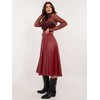 Bordo spalvos sijonas