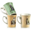 Affek Design DANNY Puodelis 300ml 8,5x12x10cm paski kot