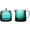 „Affek Design“ ECILA DARK cukrinių rinkinys 9x9x7,3 cm su pieno indeliu 300 ml