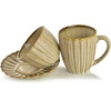 Affek Design EVIE BEIGE puodelis 360 ml 8,7 x 11,5 x 10 cm
