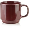 Affek Design EVIE BURGUNDY 4 puodelių ant stovo rinkinys (4 x 370 ml)
