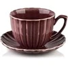 Affek Design EVIE BURGUNDY Filiżanka ze spodkiem 300ml