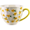 Nici Affek Design FLORELLA Puodelis 400ml 11x15x9 cm geltona kwiatki