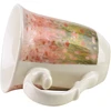 Affek Design LAVIA Puodelis 320ml 9,5x13x10,5cm rožinė impresja