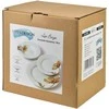 Affek Design LEA BEIGE Komplet obiadowy 18 dalys 21,8cm/19,2/27cm talerz zupa 220ml