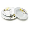 Affek Design LEA Geltonas Komplet obiadowy 18 dalys 21,8cm/19,2/27cm talerz zupa 220ml