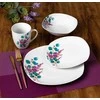 Affek Design LEA LAVENDER pietų rinkinys, 16 dalių, 370 ml puodelis / 500 ml dubuo, 17/19,5/25,5 cm