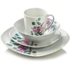 Affek Design LEA LAVENDER pietų rinkinys, 16 dalių, 370 ml puodelis / 500 ml dubuo, 17/19,5/25,5 cm
