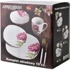 Affek Design LEA PEONY Komplet obiadowy 16cz. kubek 370ml/miska 500ml 17/19,5/25,5cm