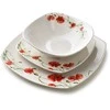 Affek Design LEA POPPY Komplet obiadowy 18części miska 500ml 16,5cm/18cm/24cm