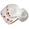 Affek Design LEA POPPY Komplet obiadowy 18części miska 500ml 16,5cm/18cm/24cm