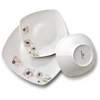 Affek Design LEA Rožinis pietų rinkinys 18 dalių dubenėlis 16,5 cm 500 ml / 18 cm / 24 cm