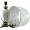 Affek Design LETI Pilkas Lampa stołowa 17x39x63cmbeżowo auksinė