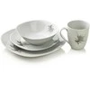 Affek Design MAGNOLIA Komplet obiadowy 16 cz. kubek 370ml/miska 500ml 17/19,5/25,5cm