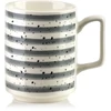 Affek Design MOJRA Puodelis 350ml 8x11x10cm pilka paskiJOY Pilkas STRIPES