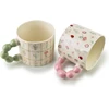 Affek Design NARIA Puodelis 350ml 9x14x8cm kwiatki