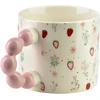 Affek Design NARIA Puodelis 350ml 9x14x8cm truskawki