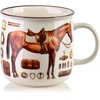 Affek Design NORMAN Puodelis 450ml 9,6x13x9,3cm koń, jeździectwo