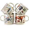 Affek Design NORMAN Puodelis 450ml 9,6x13x9,3cm koń, jeździectwo