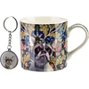 Affek Design NOYA Puodelis su breloczkiem 380ml 9x13x9cm Buldog francuski