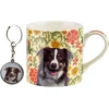 Affek Design NOYA Puodelis su breloczkiem 380ml 9x13x9cm Border Collie