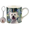 Affek Design NOYA Puodelis su breloczkiem 380ml 9x13x9cmWest Terrier