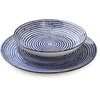 Lumarko STRIPES Mėlynas pietų rinkinys 18 dalių. 27/19/20 cm dubenėliai, 550 ml